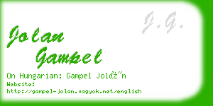 jolan gampel business card